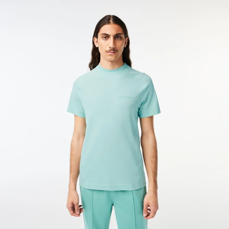 Image of Lacoste Mens Regular Fit T-Shirt Pastille Mint male XS