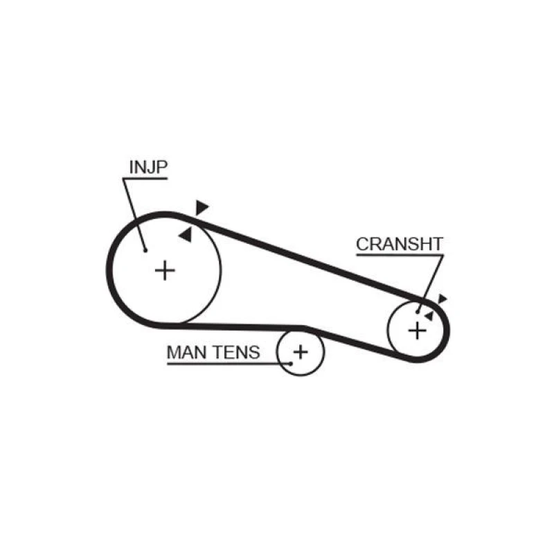 Image of GATES Timing Belt GATES 5104