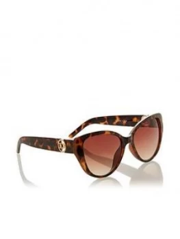 image of Dune London Glassie Sunglasses - Tortoiseshell