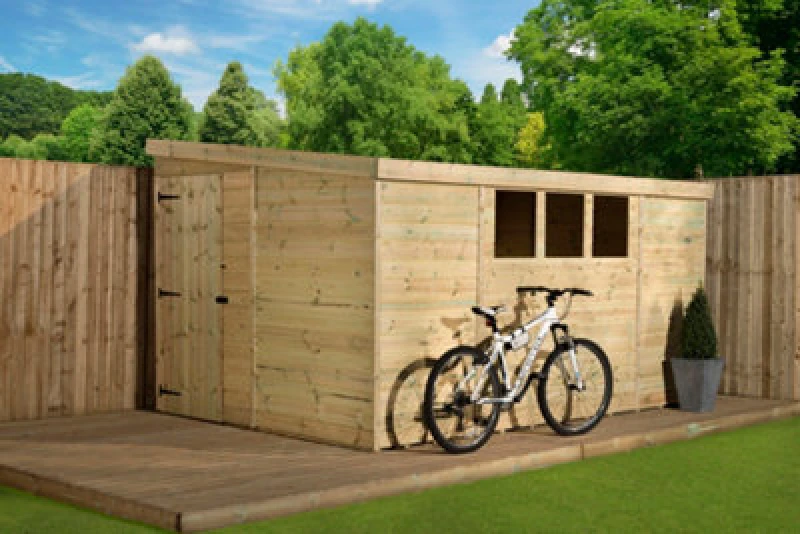 Image of Empire Sheds Empire 3000 Pent 9X5 Pressure Treated Tongue And Groove Wooden Garden Sheddoor Left Side Panel (9' X 5' / 9ft X 5ft) (9X5)