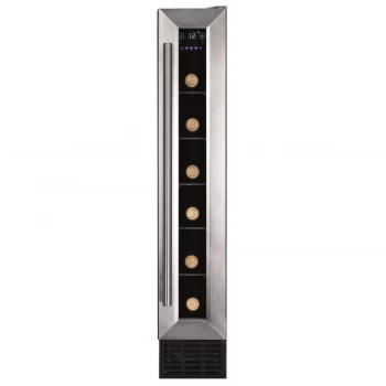 image of Amica AWC150SS 6 Bottles Freestanding Undercounter Wine Cooler Fridge