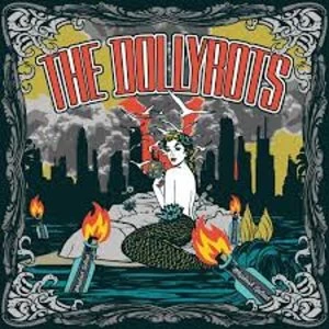 Image of The Dollyrots - Whiplash Splash Clear Blue with Blue Swirl Vinyl