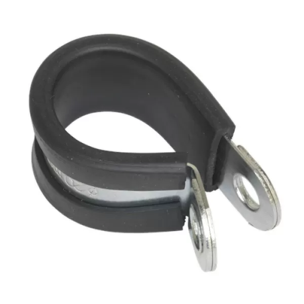 Image of Genuine SEALEY PCJ21 P-Clip Rubber Lined Ø21mm Pack of 25