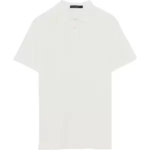 image of French Connection Popcorn Jersey Polo Shirt - White