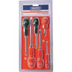 Image of Draper 6 Piece Cabinet Pattern Screwdriver Set