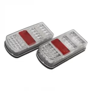 Image of Rear Rectangle Lamp Cluster (Pair) LED 12V