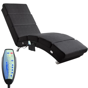 Image of Chaise Lounge London Anthracite with Massage & Heating Function