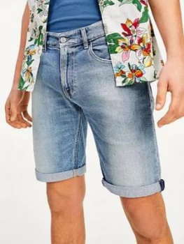 image of Tommy Jeans Ronnie Denim Shorts - Light Blue