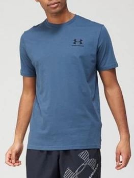 Image of Urban Armor Gear Sportstyle Left Chest Logo T-Shirt - Blue/Black