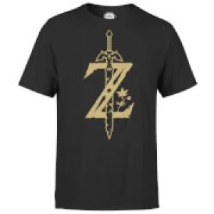 Image of Nintendo The Legend Of Zelda Master Sword Mens T-Shirt - Black