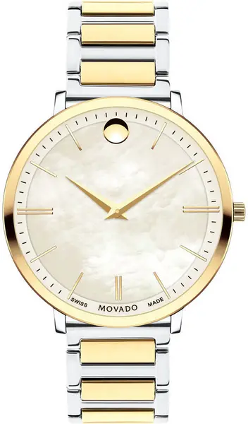 image of Movado Watch Ultra Slim Ladies - White MVD-101