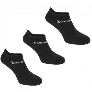 Image of Everlast 3 Pack Trainer Socks Childrens - Black