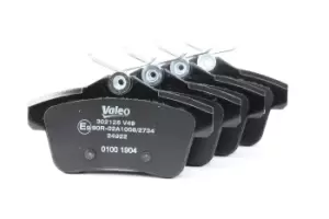Image of VALEO Brake pad set 302126 Brake pads,Brake pad set, disc brake PEUGEOT,CITROEN,DS,508 SW I (8E_),5008 (0U_, 0E_),308 I Schragheck (4A_, 4C_)