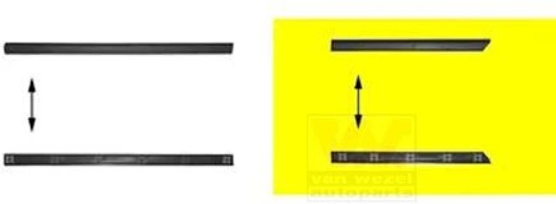 Image of VAN WEZEL Door moulding trim VAN WEZEL 5880425