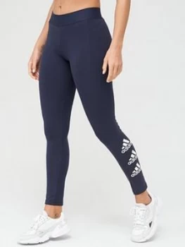 image of adidas Stacked Leggings - Navy Size M Women