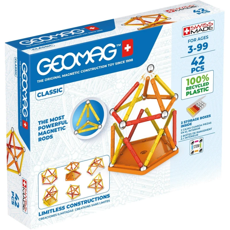 Image of Geomag Classic 42 Magnetic Shapes - 42 Pieces, Multi 271