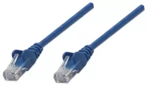 Image of Network Patch Cable - Cat5e - 10m - Blue - CCA - U/UTP - PVC - RJ45 - Gold Plated Contacts - Snagless - Booted - Polybag - 10 m - Cat5e - U/UTP (UTP)