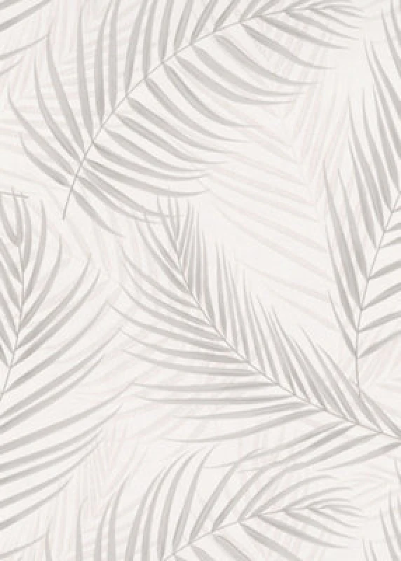 Image of Erismann Elegant Palm Leaves Textured Vinyl Wallpaper In Natural And Beige