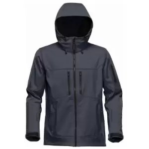 Image of Stormtech Mens Epsilon 2 Twill Hooded Soft Shell Jacket (L) (Charcoal)