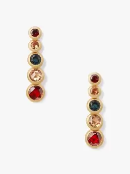 image of Kate Spade Linear Earrings, Red/Multi, One Size