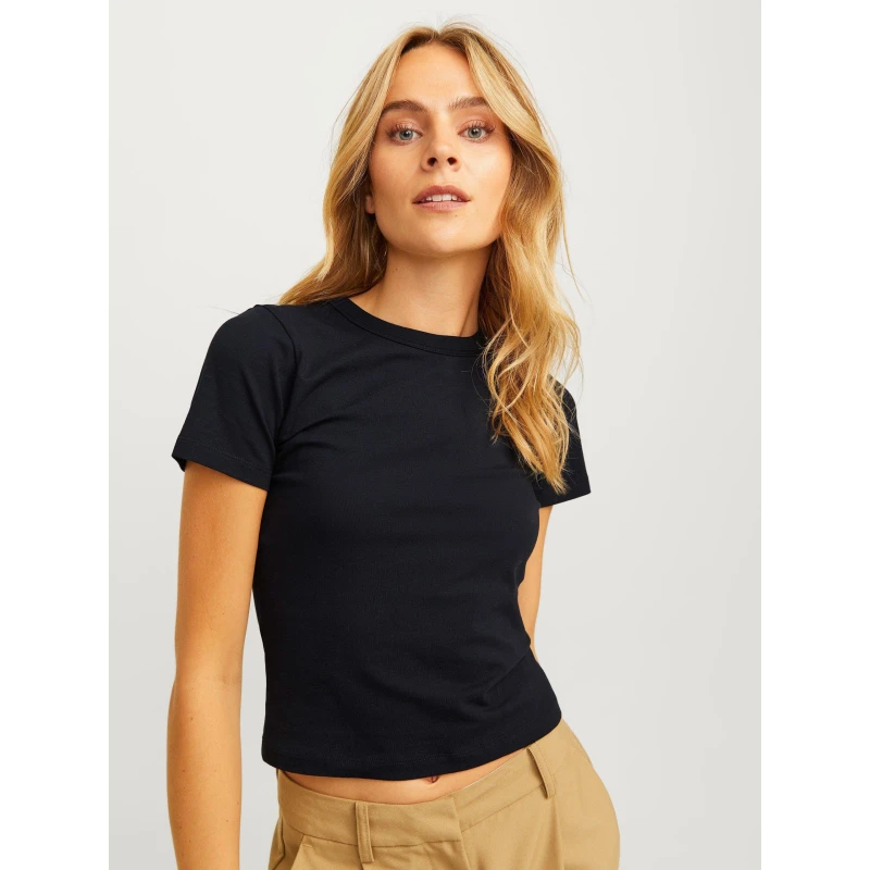 Image of JJXX Womens Gigi Baby Crop Top Black female 14 (L)