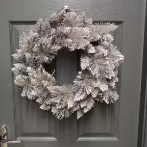 Image of Premier Decorations Ltd - 50cm Premier Christmas Snow Fir Door Wreath