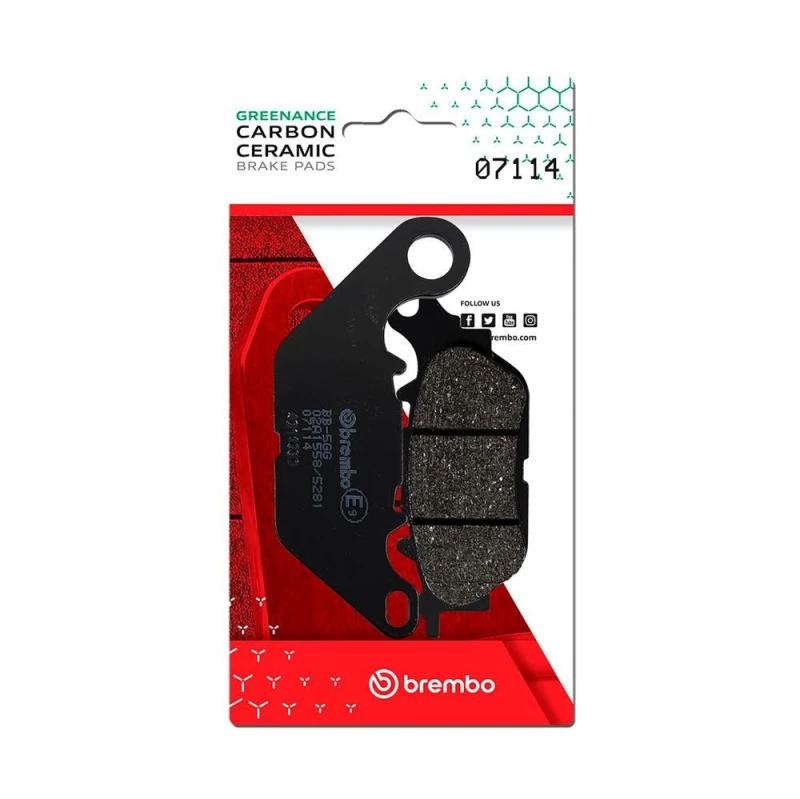 Image of BREMBO Brake pad set BREMBO 07114