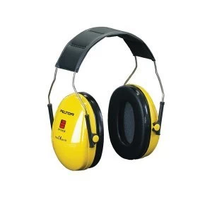 image of 3M PELTOR Optime I H510A Headband Ear Defender Headset SNR27 BlackYellow