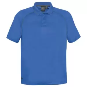 image of Stormtech Mens Tritium Performance Polo (S) (Azure/Carbon)