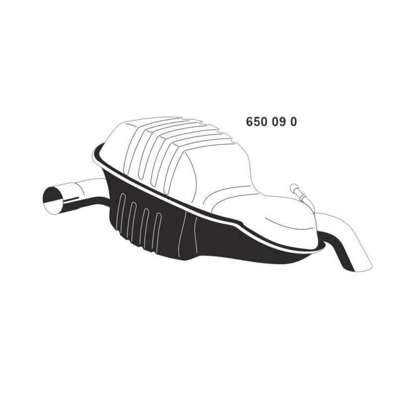 Image of ERNST 650090 Rear silencer End Silencer (3437)
