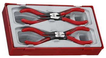 Image of Teng Tools TT474-5 4 Piece 5" Mega Bite Circlip Plier Set