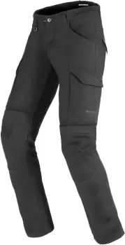 Image of Spidi TexTech Pathfinder Cargo Motorcycle Textile Pants, black-grey, Size 29, black-grey, Size 29