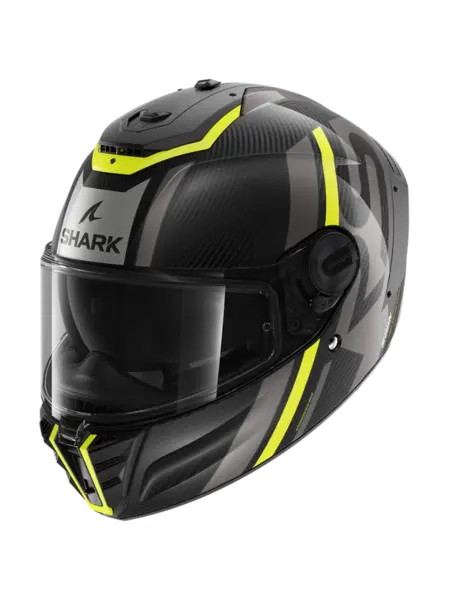 Image of Shark Spartan RS Carbon Shawn Carbon Yellow Anthracite DYA Full Face Helmet M