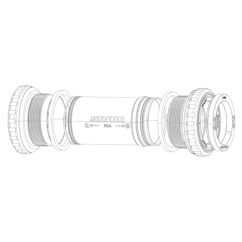 Image of Sram Road Spare Bottom Bracket Shield and Wave Washer Assy BB30 Bearing NO SIZE NO COLOUR