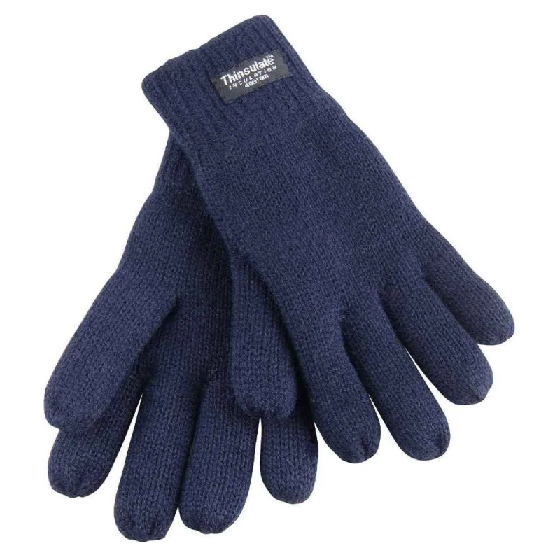 Image of Result Lined Thinsulate Gloves Navy unisex
