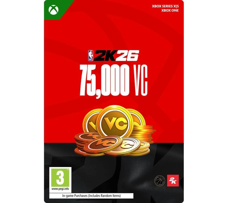 Image of XBOX NBA 2K26 Virtual Currency Pack - 75,000 VC 8806189424635