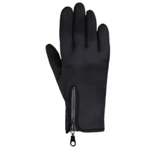 image of Hy Stalactite Zipped Riding Gloves (M) (Black)