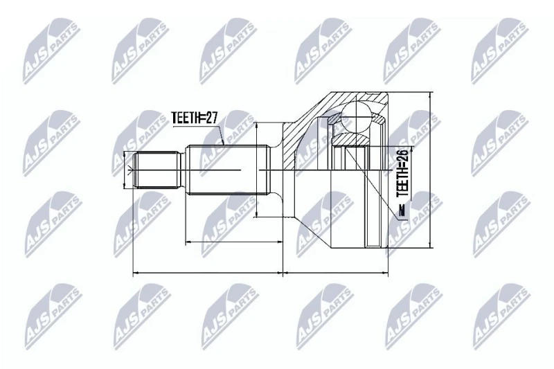 Image of NTY CV joint kit NTY NPZ-FR-030