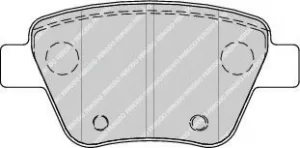 Image of Ferodo FDB4316 Brake Pad Set Rear Axle Premier Car