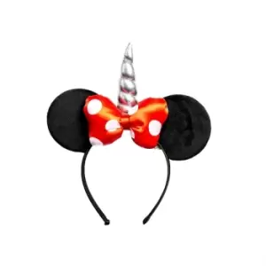 Image of Disney Minnie Mouse Red Bow Unicorn Headband V700048L