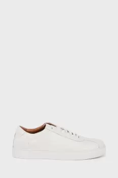 Image of Mens Leather Smart White Trainer