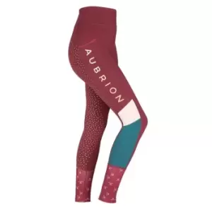 Image of Aubrion Eastcote Riding Tight - Red