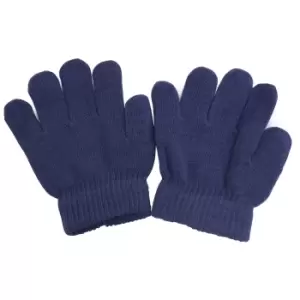 Image of Childrens/Kids Winter Magic Gloves (One Size) (Navy)