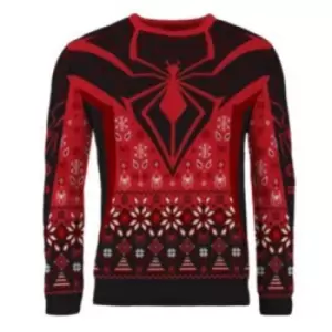 image of Spider Man Miles Morales Christmas Jumper (Size M)