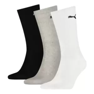 image of Puma 3 Pack Crew Socks Womens - Multi