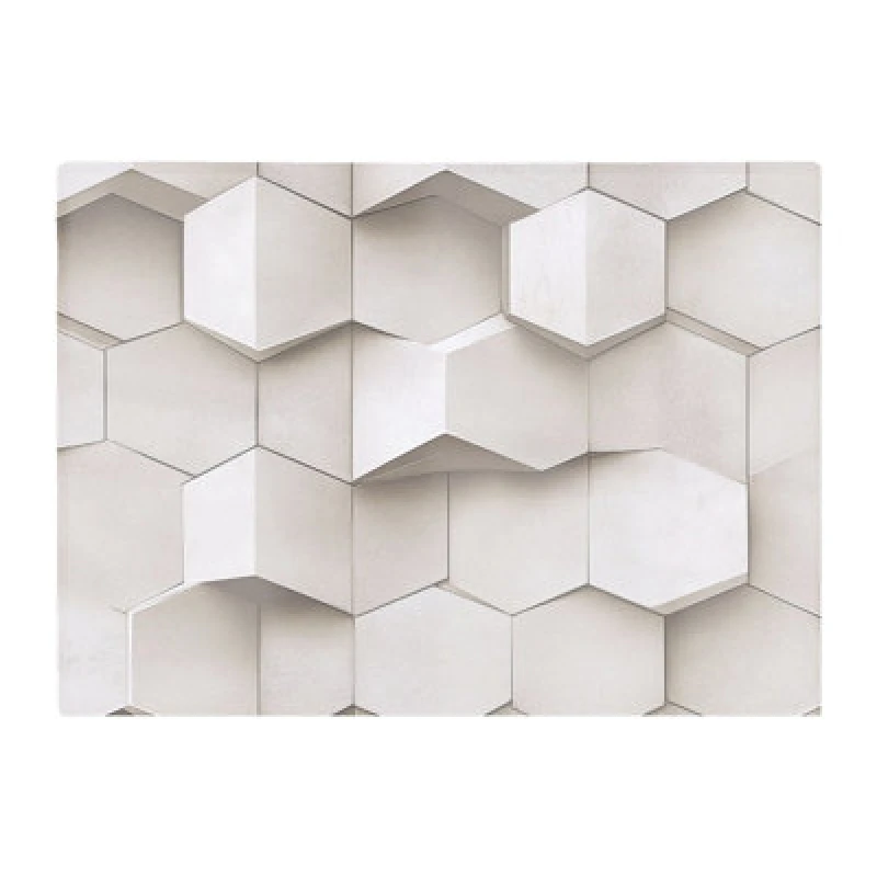 Image of Warren Reed Designer Light Dove Grey Geometric Chopping Board