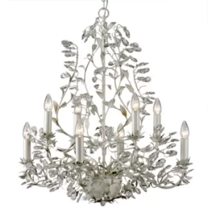 image of Michelan 8 Light Multi Arm Chandeliers Beige Gray