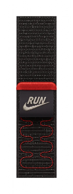 Image of Apple Nike Sport Loop Band Black Nylon, Recycled polyester, Spandex MGCP4ZM/A