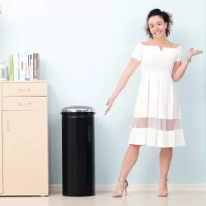 Image of HOMCOM 50L Stainless Steel Sensor Trash Can W/ Bucket-Black