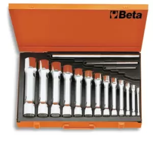 Image of Beta Tools 930/C13 13pc H'Duty Dbl End BiHex Tubular Socket Wrench Set 009300098